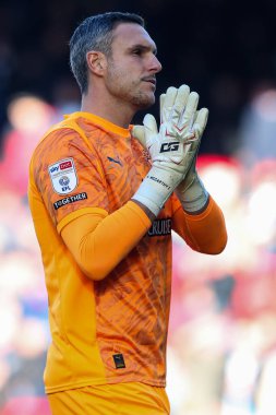 Southampton 'dan Alex McCarthy Blackburn Rovers ile Southampton maçında Ewood Park, Blackburn, Birleşik Krallık' ta, 25 Ekim 2025 