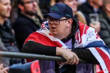 İngiltere taraftarları The Ashes Serisi 2025 İngiltere Avustralya 'ya karşı Wembley Stadyumu, Londra, İngiltere, 25 Ekim 2025