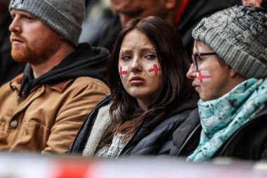 İngiltere taraftarları The Ashes Serisi 2025 İngiltere Avustralya 'ya karşı Wembley Stadyumu, Londra, İngiltere, 25 Ekim 2025