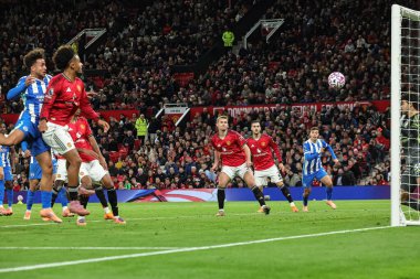 Brighton & Hove Albion takımından Charalampos Kostoulas, Premier Lig maçında Manchester United ve Hove Albion 'a karşı Old Trafford, Manchester, Birleşik Krallık' ta 25 Ekim 2025 'de oynanan maçta 3-2 berabere kaldı.