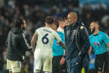 Nuno Espirito Santo, Premier League maçında West Ham United 'ın teknik direktörü Leeds United' a karşı Elland Road, Leeds, Birleşik Krallık, 24 Ekim 2025 