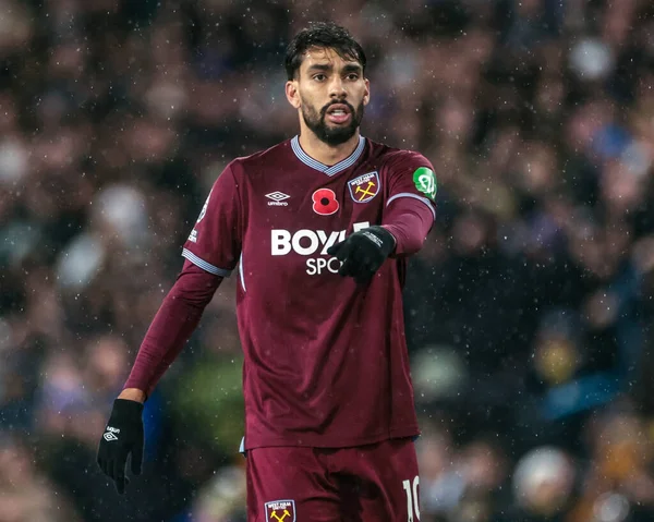 Premier Lig karşılaşmasında West Ham United 'tan Lucas Paquet, Leeds Road, Leeds, Birleşik Krallık' ta Leeds United 'a karşı oynamıştır. 