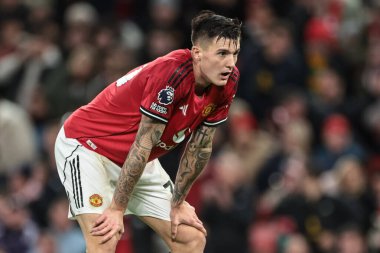 Manchester United takımından Benjamin Sesko, Manchester United ve Hove Albion 'a karşı 25 Ekim 2025' te oynanan Premier League maçında soluklandı.