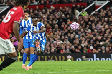 Brighton & Hove Albion takımından Danny Welbeck, Manchester United 'ın Brighton ve Hove Albion' a karşı oynadığı Premier Lig maçında 25 Ekim 2025 'de Old Trafford, Manchester, İngiltere' de 3-1 berabere kaldı. 