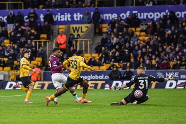 Burnley 'den Lyle Foster Premier Lig maçında Wolverhampton Wanderers' a karşı Molineux, Wolverhampton, İngiltere 'de 26 Ekim 2025' de oynanan maçta 2-3 berabere kaldı.