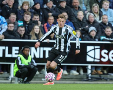 Newcastle United takımından Harvey Barnes, 25 Ekim 2025 'te St. James' s Park, Newcastle, İngiltere 'de oynanan Premier League karşılaşmasında kanadı dağıttı.