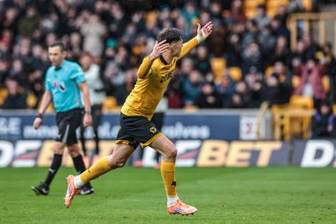 Wolverhampton Wanderers takımından Jorgen Strand Larsen Premier League maçında Wolverhampton Wanderers, Burnley 'e karşı Molineux, Wolverhampton, Birleşik Krallık' ta 26 Ekim 2025 'de 1-2 berabere kaldı.