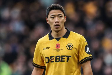 Wolverhampton Wanderers 'dan Hwang Hee-Chan Premier League maçında Wolverhampton Wanderers, Burnley' e karşı Molineux, Wolverhampton, Birleşik Krallık, 26 Ekim 2025