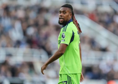 Premier Lig maçı sırasında Fulham 'dan Alex Iwobi St.James' s Park, Newcastle, İngiltere 'de Newcastle United' a karşı 25 Ekim 2025