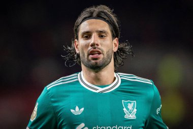 Liverpool 'dan Dominik Szoboszlai Premier League maçında Brentford Liverpool' a karşı Gtech Community Stadyumu, Londra, 25 Ekim 2025 