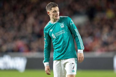 Liverpool 'dan Florian Wirtz Premier League maçı sırasında Brentford, Liverpool' a karşı Gtech Community Stadyumu, Londra, Birleşik Krallık, 25 Ekim 2025 