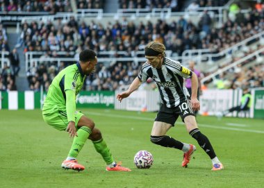 Newcastle United takımından Anthony Gordon, 25 Ekim 2025 'te St. James' s Park, Newcastle, İngiltere 'de oynanan Premier League karşılaşmasında Newcastle United' a karşı Fulham maçına katıldı. 