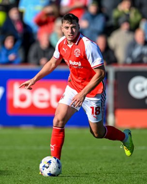 Fleetwood Town 'dan Harrison Holgate Gökyüzü İddia Ligi 2 maçında Fleetwood Town, Accrington Stanley' e karşı Highbury Stadyumu, Fleetwood, Birleşik Krallık, 25 Ekim 2025