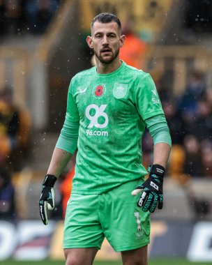 Burnley kalecisi Martin Dubravka Premier Lig maçı sırasında Wolverhampton Wanderers, Burnley 'e karşı Molineux, Wolverhampton, İngiltere, 26 Ekim 2025