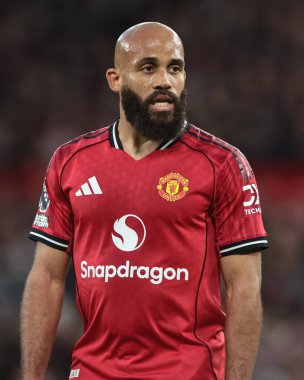 Manchester United, Manchester United ve Hove Albion maçlarında Manchester United ile Old Trafford, Manchester, İngiltere 'de oynanan 25 Ekim 2025 karşılaşmasında Bryan Mbeumo 