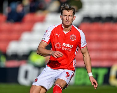 Fleetwood Town 'dan Davies, Sky Bet Ligi 2 maçında Fleetwood Town, Accrington Stanley' e karşı Highbury Stadyumu, Fleetwood, Birleşik Krallık 'ta 25 Ekim 2025 