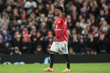 Manchester United 'dan Amad Diallo Premier League maçı sırasında Manchester United ve Hove Albion' a karşı Old Trafford, Manchester, Birleşik Krallık 'ta, 25 Ekim 2025