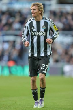 Newcastle United 'dan Nick Woltemade Premier League maçı sırasında Newcastle United, Fulham' a karşı St. James 's Park, Newcastle, İngiltere, 25 Ekim 2025