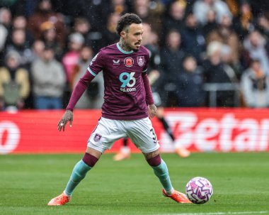 Burnley 'den Quilindschy Hartman Premier Lig maçı sırasında Wolverhampton Wanderers, Molineux, Wolverhampton, Birleşik Krallık' ta Burnley 'e karşı, 26 Ekim 2025 
