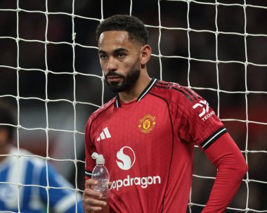 Manchester United 'dan Matheus Cunha Premier League maçı sırasında Manchester United ve Hove Albion' a karşı Old Trafford, Manchester, Birleşik Krallık 'ta, 25 Ekim 2025