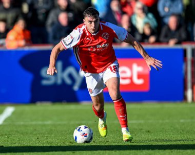 Fleetwood Town 'dan Harrison Holgate Gökyüzü İddia Ligi 2 maçında Fleetwood Town, Accrington Stanley' e karşı Highbury Stadyumu, Fleetwood, Birleşik Krallık, 25 Ekim 2025 