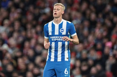 Brighton & Hove Albion 'dan Jan Paul van Hecke Premier League maçında Manchester United ve Hove Albion' a karşı Old Trafford, Manchester, İngiltere, 25 Ekim 2025 