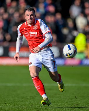 Fleetwood Town 'dan Ryan Graydon Gökyüzü İddia Ligi 2 maçında Fleetwood Town, Accrington Stanley' e karşı Highbury Stadyumu, Fleetwood, Birleşik Krallık, 25 Ekim 2025 