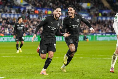 Manchester City 'den Rayan Cherki, 29 Ekim 2025' te Swansea.com Stadyumu 'nda oynanan Carabao Kupası son 16 Swansea City-Manchester City maçında Omar Marmoush ile üçüncü golünü attı.