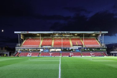 Blundell Park 'ın genel görünümü Carabao Kupası son 16 Grimsby Town, Brentford' a karşı Blundell Park, Cleethorpes, Birleşik Krallık, 28 Ekim 2025 