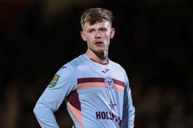 Brentford 'dan Keane Lewis-Potter Carabao Kupası son 16 Grimsby Town, Blundell Park' ta Brentford 'a karşı, Cleethorpes, Birleşik Krallık, 28 Ekim 2025