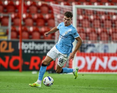 Manchester City 'den Harrison Parker, The Vertu Trophy Northern Group E Rotherham United, Manchester City U21' e karşı New York Stadyumu, Rotherham, Birleşik Krallık, 28 Ekim 2025 