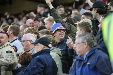 Derby County taraftarları 1 Kasım 2025 'te Sheffield United - Derby County maçında Sheffield Lane, Sheffield, İngiltere 