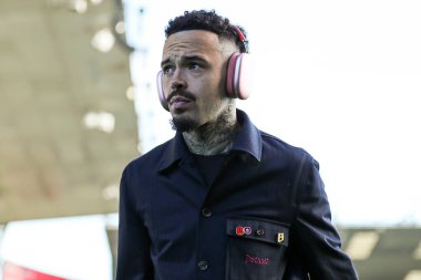 Burnley 'den Quilindschy Hartman, 1 Kasım 2025' te Burnley ile Arsenal arasındaki Premier Lig karşılaşması öncesinde stadyuma geldi.