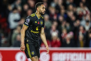 Manchester United takımından Matheus Cunha Premier League maçında Nottingham Forest, Manchester United 'a karşı City Ground, Nottingham, İngiltere, 1 Kasım 2025 