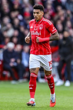Nottingham Ormanı 'ndan Igor İsa Premier Lig maçı sırasında Nottingham Forest Manchester United' a karşı City Ground, Nottingham, İngiltere, 1 Kasım 2025 