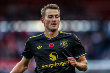 Manchester United 'dan Matthijs de Ligt Premier League maçı sırasında Nottingham Forest Manchester United' a karşı City Ground, Nottingham, İngiltere, 1 Kasım 2025 