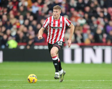 Sheffield United takımından Mark McGuinness, Sheffield Lane, İngiltere 'de 1 Kasım 2025' te oynanan 