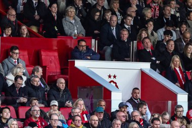 Nottingham Ormanı 'nın sahibi Evangelos Marinakis Premier Lig maçı sırasında Nottingham Forest Manchester United' a karşı 1 Kasım 202 'de Nottingham, İngiltere' de City Ground 'da.