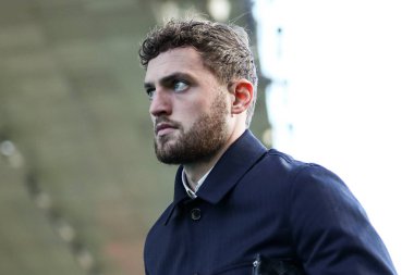 Burnley 'den Jacob Bruun Larsen, 1 Kasım 202' de Burnley-Arsenal maçı öncesinde stadyuma geldi.