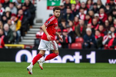 Nottingham Ormanı 'ndan Neco Williams Premier League maçı sırasında Nottingham Forest Manchester United' a karşı City Ground, Nottingham, 1 Kasım 2025 