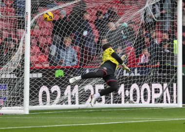 Sheffield United kalecisi Michael Cooper, Sky Bet Şampiyonası maçında Sheffield United - Derby County Bramall Lane, Sheffield, İngiltere, 1 Kasım 2025 