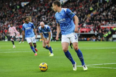 Derby County takımından Craig Forsyth 1 Kasım 202 'de İngiltere' nin Bramall Lane şehrinde oynanan Sheffield United - Derby County maçında