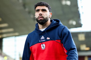Arsenal 'den David Raya, 1 Kasım 202' de Burnley ile Arsenal arasındaki Premier Lig karşılaşması öncesinde stadyuma geldi.