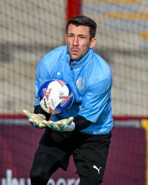 Fleetwood Town 'dan Jay Lynch, 1 Kasım 202' de Birleşik Krallık 'ın Highbury Stadyumu' nda oynanan 1.