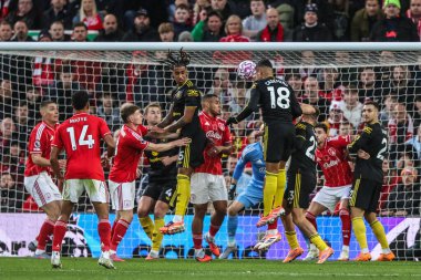 Manchester United takımının Casemiro 'su Premier League maçında Nottingham Forest, Manchester United' a karşı 1 Kasım 202 'de City Ground, Nottingham' da 0-1 berabere kaldı.