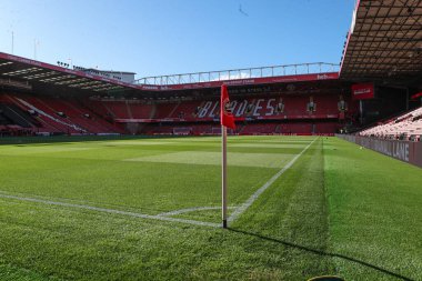 Bramall Lane 'in, 1 Kasım 202' de Bramall Lane, Sheffield, İngiltere 'de oynanan Sheffield United - Derby County maçı öncesinde genel bir görüntüsü.