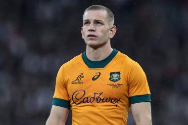 Avustralya 'dan Max Jorgensen, Quilter Nations Serisi 2025 Maçı' nda İngiltere, Avustralya 'ya karşı Allianz Stadyumu, Twickenham, Birleşik Krallık, 1 Kasım 202