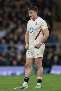 İngiltere 'den Tommy Freeman, Quilter Nations Serisi 2025 karşılaşmasında İngiltere, Avustralya' ya karşı Allianz Stadyumu, Twickenham, İngiltere, 1 Kasım 202