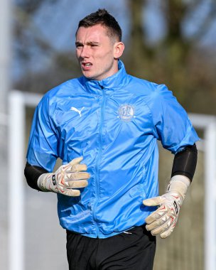 Fleetwood Town 'dan David Harrington, Birleşik Krallık' ın Highbury Stadyumu 'nda 1 Kasım 2025 tarihinde oynanan 1. 