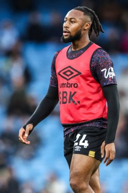 Bournemouth takımından Antoine Semenyo Premier League maçında ısınma turunda Manchester City ile Etihad Stadyumu arasında 2 Kasım 202 'de oynanacak.